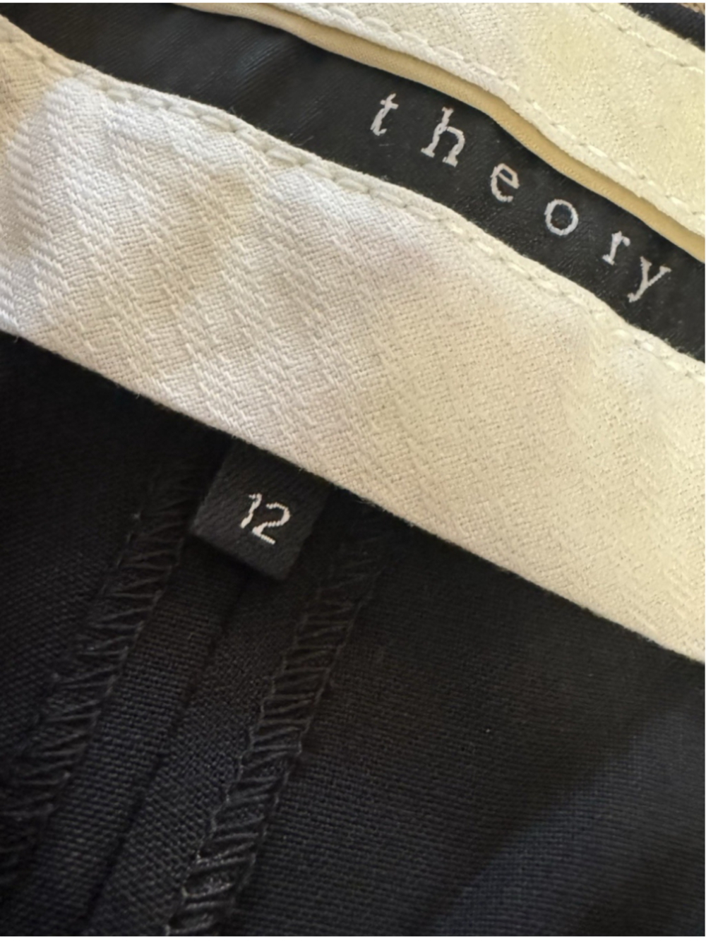 Theory Preston C Tailor Black Wool Stretch Dress Pants NWTSize 12 $265 Retail - Picture 10 of 12